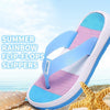 Women Soft Rainbow Flip-Flops Slippers - crmores.com